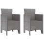 Silla de Jardín  Conjunto de 2 Gris Claro Resina Plástica Estándar | Foro24.es | Tu tienda online para hogar, jardín y más Foro24.es