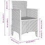 Silla de Jardín  Conjunto de 2 Gris Claro Resina Plástica Estándar | Foro24.es | Tu tienda online para hogar, jardín y más Foro24.es
