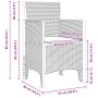Silla de Jardín Conjunto de 2 Gris claro Poliratán Estándar by , Garden chairs - Ref: Foro24-847465, Price: 83,61 €, Discount: %