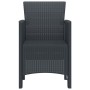Silla de jardín Juego de 4 Antracita Poliratán Mediano Ligero by , Garden chairs - Ref: Foro24-847468, Price: 141,55 €, Disco...