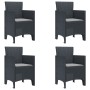 Silla de Jardín Set de 4 Antracita, Gris Claro von , Gartenstühle - Ref: Foro24-847470, Preis: 153,94 €, Rabatt: %