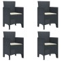 Silla de jardín Juego de 4 Antracita Polipropileno Estándar von , Gartenstühle - Ref: Foro24-847472, Preis: 153,33 €, Rabatt: %