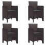 Silla de jardín Juego de 4 Marrón Polipropileno Estándar von , Gartenstühle - Ref: Foro24-847476, Preis: 153,33 €, Rabatt: %