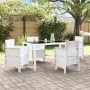 Silla de Jardín Juego de 4 Blanco Poliratán Estándar Ligero von , Gartenstühle - Ref: Foro24-847478, Preis: 140,70 €, Rabatt: %