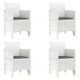 Silla de Jardín Juego de 4 Blanco, Antracita Plástico, Poliéster von , Gartenstühle - Ref: Foro24-847481, Preis: 142,10 €, Ra...