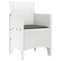Silla de Jardín Juego de 4 Blanco, Antracita Plástico, Poliéster von , Gartenstühle - Ref: Foro24-847481, Preis: 142,10 €, Ra...