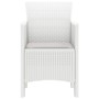 Silla de Jardín Conjunto de 4 Blanco Ratán Estándar Duraderas by , Garden chairs - Ref: Foro24-847480, Price: 152,46 €, Disco...