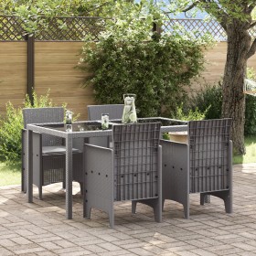 Silla de Jardín Juego de 4 Gris claro Plástico, Poliéster von , Gartenstühle - Ref: Foro24-847485, Preis: 153,04 €, Rabatt: %
