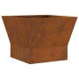 Hoguera Cuadrada 40x40x30 cm Acero Envejecido de , Chimeneas - Ref: Foro24-858909, Precio: 44,81 €, Descuento: %