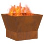 Hoguera Cuadrada 40x40x30 cm Acero Envejecido de , Chimeneas - Ref: Foro24-858909, Precio: 44,81 €, Descuento: %