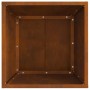 Hoguera Cuadrada 40x40x30 cm Acero Envejecido de , Chimeneas - Ref: Foro24-858909, Precio: 44,81 €, Descuento: %