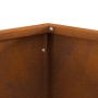 Hoguera Cuadrada 40x40x30 cm Acero Envejecido de , Chimeneas - Ref: Foro24-858909, Precio: 44,81 €, Descuento: %