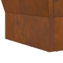 Hoguera Cuadrada 40x40x30 cm Acero Envejecido de , Chimeneas - Ref: Foro24-858909, Precio: 44,81 €, Descuento: %
