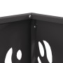 Hoguera Cuadrada Negra 40x40x40 cm Acero de , Chimeneas - Ref: Foro24-858912, Precio: 62,47 €, Descuento: %