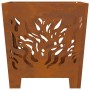 Chimenea VidaXL Cuadrada 40x40x40 cm de Acero Resistente a la Intemperie de , Chimeneas - Ref: Foro24-858913, Precio: 52,79 €...