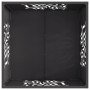 Fogata Cuadrada Negra 60x60x40 cm Acero de , Chimeneas - Ref: Foro24-858914, Precio: 80,14 €, Descuento: %