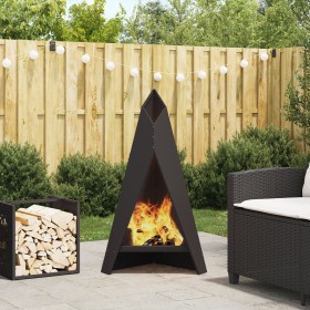 Hoguera Pyramid 58x36x100 cm Acero Resistente a la Intemperie de , Chimeneas - Ref: Foro24-858916, Precio: 87,27 €, Descuento: %