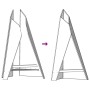 Hoguera Pyramid 58x36x100 cm Acero Resistente a la Intemperie de , Chimeneas - Ref: Foro24-858916, Precio: 91,15 €, Descuento: %
