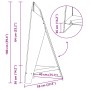 Hoguera Pyramid 58x36x100 cm Acero Resistente a la Intemperie de , Chimeneas - Ref: Foro24-858916, Precio: 91,15 €, Descuento: %