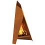 Soporte para Fogatas Pirámide Negra 58x36x100 cm Acero by , Chimneys - Ref: Foro24-858917, Price: 74,66 €, Discount: %