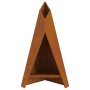 Soporte para Fogatas Pirámide Negra 58x36x100 cm Acero by , Chimneys - Ref: Foro24-858917, Price: 74,66 €, Discount: %