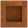 Fogata Cuadrada 60x60x30 cm Acero Corrosion de , Chimeneas - Ref: Foro24-858919, Precio: 88,66 €, Descuento: %