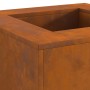 Fogata Cuadrada 60x60x30 cm Acero Corrosion de , Chimeneas - Ref: Foro24-858919, Precio: 88,66 €, Descuento: %