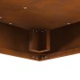 Fogata Cuadrada 60x60x30 cm Acero Corrosion de , Chimeneas - Ref: Foro24-858919, Precio: 88,66 €, Descuento: %