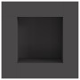 Hoguera cuadrada negra 80x80x40 cm de acero de , Chimeneas - Ref: Foro24-858920, Precio: 153,85 €, Descuento: %