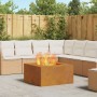 Hoguera Cuadrada 80x80x40 cm de Acero Envejecido de , Chimeneas - Ref: Foro24-858921, Precio: 130,29 €, Descuento: %