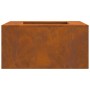 Hoguera Cuadrada 80x80x40 cm de Acero Envejecido de , Chimeneas - Ref: Foro24-858921, Precio: 130,29 €, Descuento: %