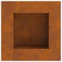 Hoguera Cuadrada 80x80x40 cm de Acero Envejecido de , Chimeneas - Ref: Foro24-858921, Precio: 130,29 €, Descuento: %