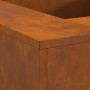 Hoguera Cuadrada 80x80x40 cm de Acero Envejecido de , Chimeneas - Ref: Foro24-858921, Precio: 130,29 €, Descuento: %