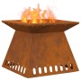 Hoguera 48x48x40 cm Acero Resistente a la Intemperie de , Chimeneas - Ref: Foro24-858923, Precio: 72,36 €, Descuento: %