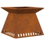 Fogata 60x60x50 cm Acero Envejecido de , Chimeneas - Ref: Foro24-858925, Precio: 96,87 €, Descuento: %
