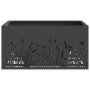 Hoguera Cuadrada Negra 60x60x30 cm de Acero de , Chimeneas - Ref: Foro24-858926, Precio: 94,62 €, Descuento: %