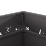 Hoguera Cuadrada Negra 60x60x30 cm de Acero de , Chimeneas - Ref: Foro24-858926, Precio: 94,62 €, Descuento: %