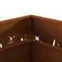 Hoguera Cuadrada 60x60x30 cm de Acero Resistente a la Intemperie de , Chimeneas - Ref: Foro24-858927, Precio: 80,25 €, Descue...