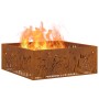 Hoguera Cuadrada 80x80x30 cm Acero Resistente a la intemperie de , Chimeneas - Ref: Foro24-858929, Precio: 100,37 €, Descuent...