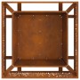 Hoguera Cuadrada 80x80x30 cm Acero Resistente a la intemperie de , Chimeneas - Ref: Foro24-858929, Precio: 100,37 €, Descuent...