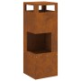 Fogón Cuadrado 35x35x100 cm de Acero Resistente a la Intemperie by , Chimneys - Ref: Foro24-858931, Price: 98,97 €, Discount: %