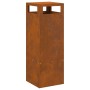 Fogón Cuadrado 35x35x100 cm de Acero Resistente a la Intemperie by , Chimneys - Ref: Foro24-858931, Price: 98,97 €, Discount: %