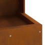 Fogón Cuadrado 35x35x100 cm de Acero Resistente a la Intemperie by , Chimneys - Ref: Foro24-858931, Price: 98,97 €, Discount: %