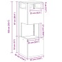 Fogón Cuadrado 35x35x100 cm de Acero Resistente a la Intemperie by , Chimneys - Ref: Foro24-858931, Price: 98,97 €, Discount: %