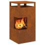Hoguera 50x50x100 cm Acero Resistente a la Intemperie de , Chimeneas - Ref: Foro24-858933, Precio: 122,75 €, Descuento: %
