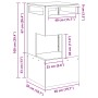 Hoguera 50x50x100 cm Acero Resistente a la Intemperie de , Chimeneas - Ref: Foro24-858933, Precio: 122,75 €, Descuento: %