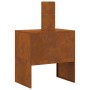 Hoguera con Chimenea 60x40x96 cm Acero envejido de , Chimeneas - Ref: Foro24-858935, Precio: 93,18 €, Descuento: %