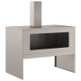 Hoguera con Chimenea 80x50x96 cm Acero Envejecido de , Chimeneas - Ref: Foro24-858937, Precio: 122,33 €, Descuento: %