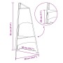 Hoguera Pirámide Negra 50x45x95 cm Acero von , Kamine - Ref: Foro24-858940, Preis: 89,44 €, Rabatt: %