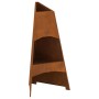 Hoguera Pyramid 50x45x95 cm de Acero envejecido de , Chimeneas - Ref: Foro24-858941, Precio: 80,91 €, Descuento: %